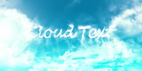 Photoshop如何制作云朵字？Photoshop制作清爽洁白的云朵字教程