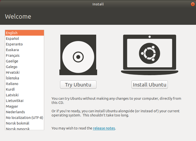 Ubuntu 安装欢迎屏幕